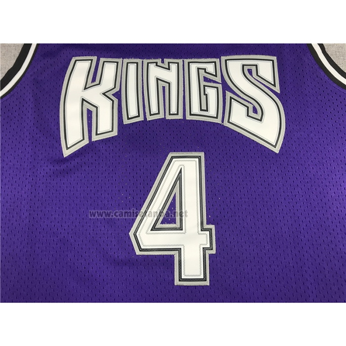 Camiseta Sacramento Kings Chris Webber #4 Mitchell & Ness 1998-99 Negro
